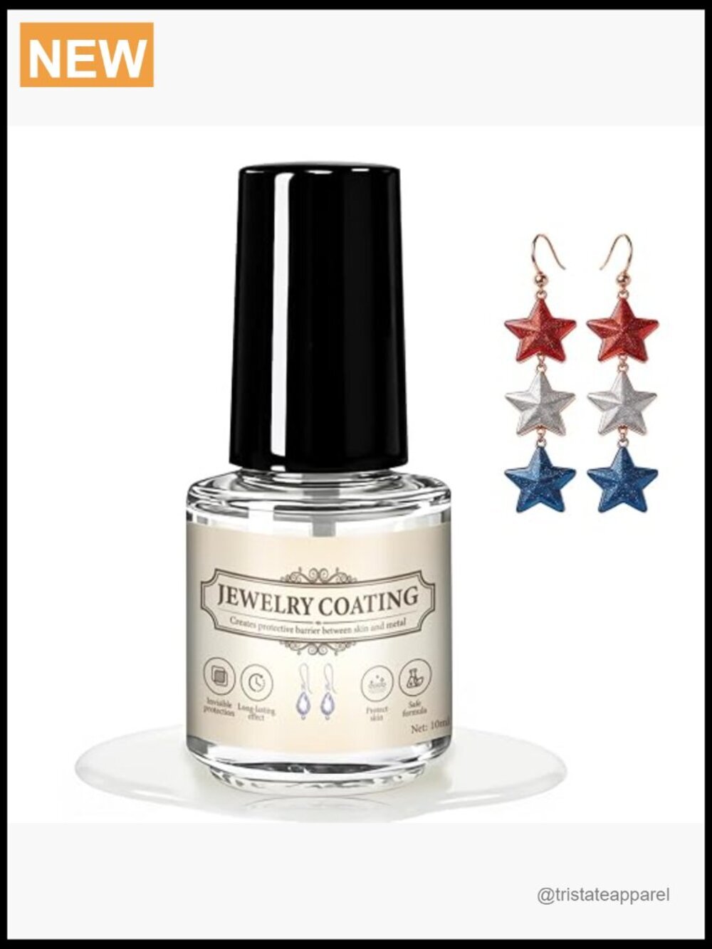 Jewelry Sealant Coating Protective Clear Coat Anti-Tarnish for Earrings